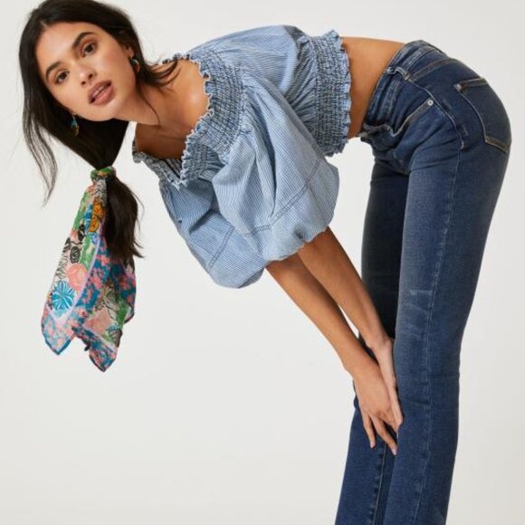 PILCRO 27 High-Rise Cigarette Leg Jeans Raw Hem - Picture 4 of 9